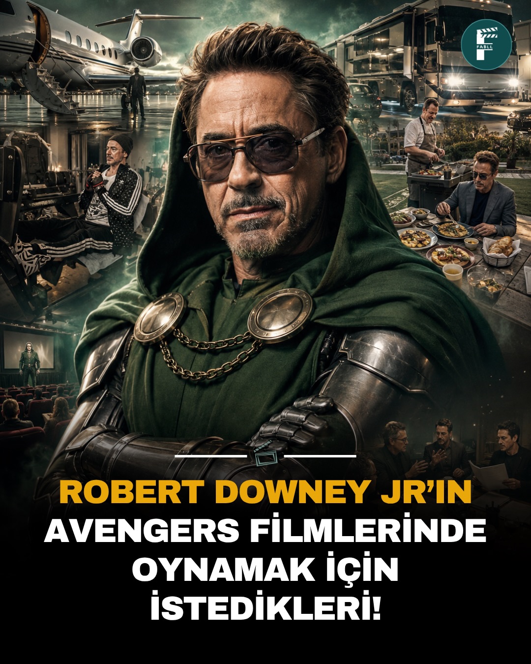 Robert Downey Jr.’ın Avengers seti düzeni temelde stüdyo içinde özel bir stüdyo gibi
